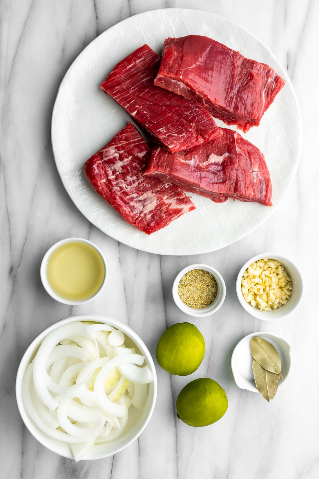 ingredients for the cuban vaca frita