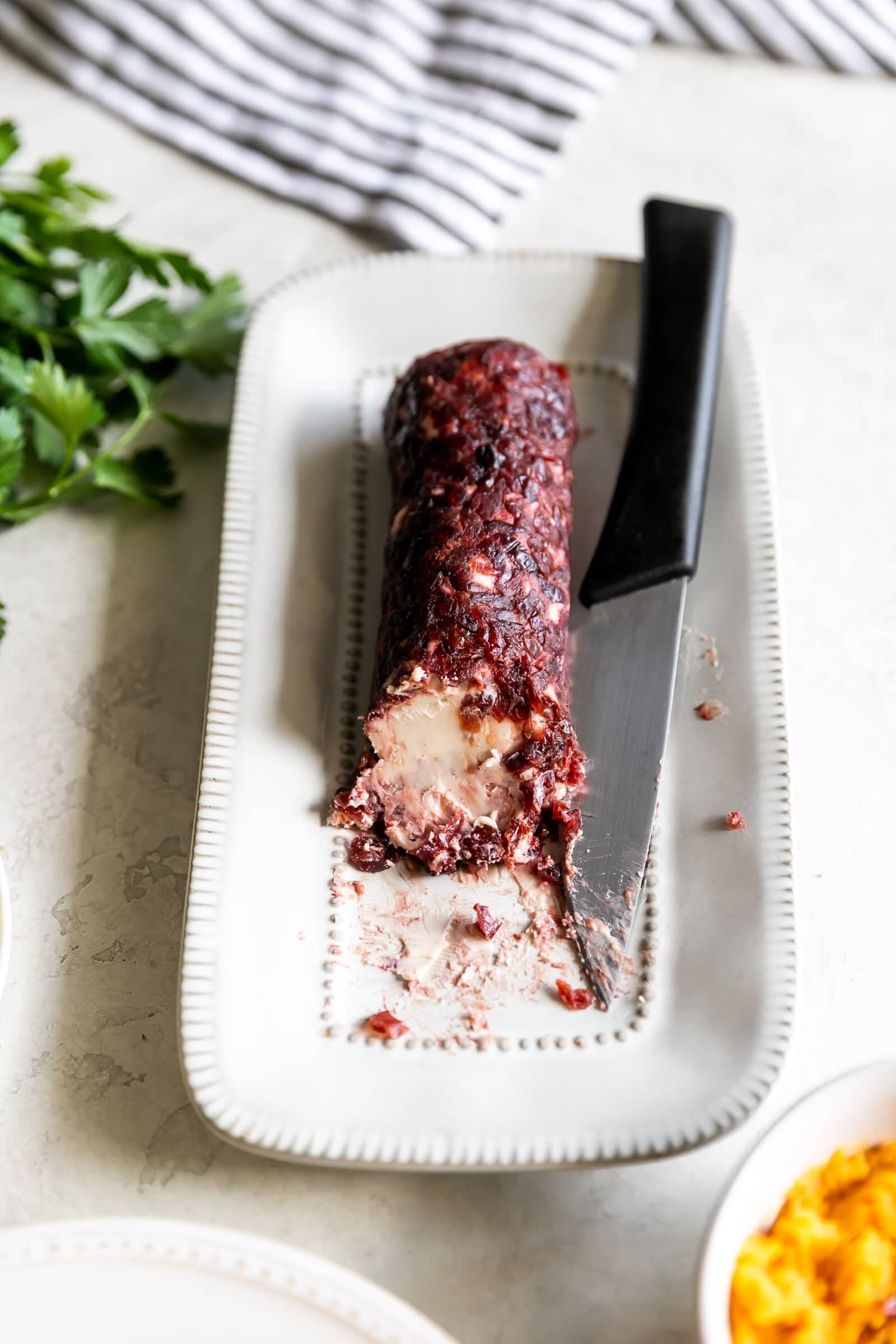 Easy-to-make arepas (pan fried corn cakes) made with homemade cranberry goat cheese and your favorite Thanksgiving leftovers!